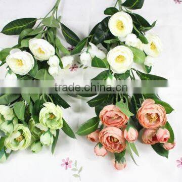 Real touch artificial camellia flower decorative landscaping flower bouquet