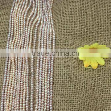 3mm Pink Freshwater Pearl Strand photo-3