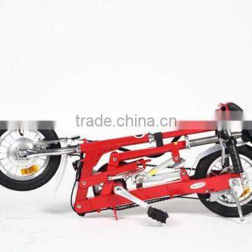 12" mini electric folding bike one wheel electric bike