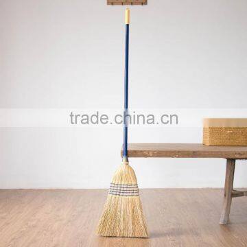 Brooms Factory in China, Garden Tool Long Wood Handle Broom Grass Brooms photo-3