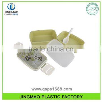 2016 Plastic Rectangular Double Deck Bento Lunch Box photo-3