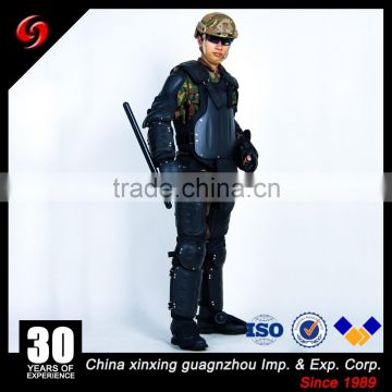 Police Riot protector body suit full body armor suit with blue riot helmet