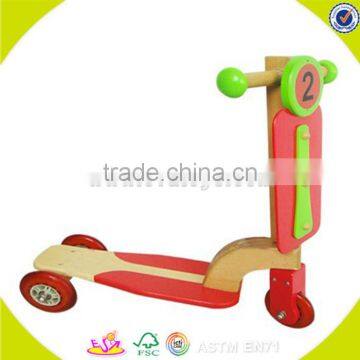 wholesale Wooden kids scooter popular Wooden scooter high quality Wooden scooter W16B002