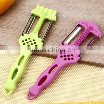 Factory Top Quality PP Material Handle Stainless Steel Blade Multifunctional New Style Peeler and Grater photo-2
