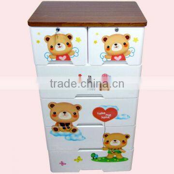 Storage Cabinet Plastic 5 Drawer Baby Plastic Drawer photo-4