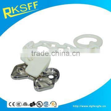 Manufacturer Cheap Baby Feeding Supply Baby Pacifier Chain With a Zinc Alloy Clip photo-5
