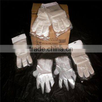 Food Processing Disposable Cleaning Gloves/pe Gloves/plastic Gloves photo-4