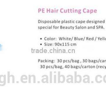 PE hair cutting cape