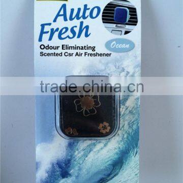 2015 Air Conditioner Air Freshner/air freshener with square shape sliver printing