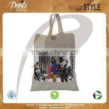 150 GSM natural cotton bag with cotton handle