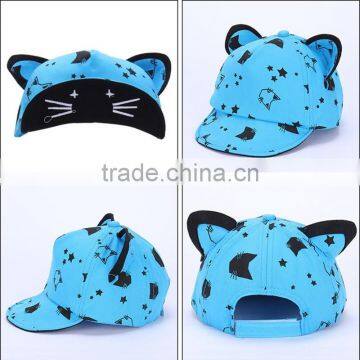 Heat Transfer Printing Kid Baseball Caps With Ears Children Hats photo-3
