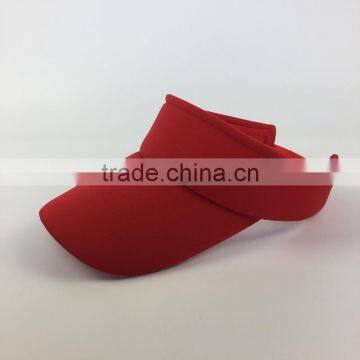 Sponge Red Color Blank Unstructure Sun Hat And Visor Cap photo-3