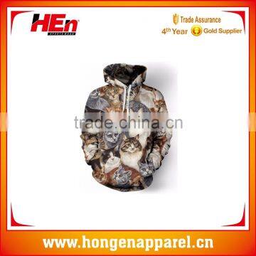 Hongen apparel China manufacturer custom printing mens custom logo hoodie sublimation print hoodie