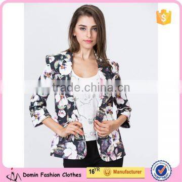 Wholesale Fashion Lady Printed Blazer in High Quality