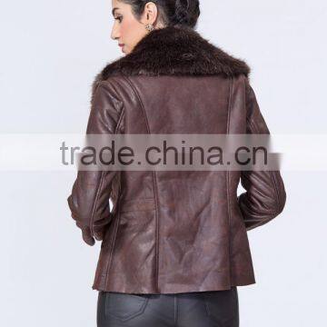 New Fashion Wholesale Clothing Manufacturers Women Jacket With Fur Collar photo-4