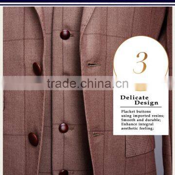 2017 Hot Sale Latest Pant Coat Picture Men Formal Suits With Stripe Fabric
