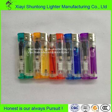 Gas Style Wholesale Transparent Plastic LED Lighter photo-5