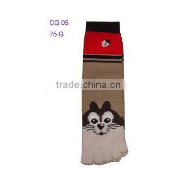 cotton five-toe socks/socking/sox