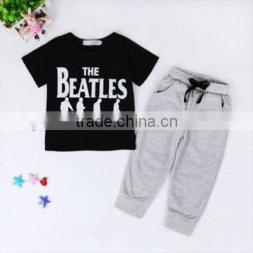 2pcs Kids Baby Boy T-shirt Tops+Long Pants Trousers Outfits Clothing Set photo-2