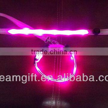 2015 with 9 pcs LED light cute pet parts flashing Led leashes