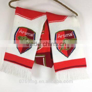 Football Culb Knitting Scarf Sports Logo Knitted Scarf Patterns photo-6
