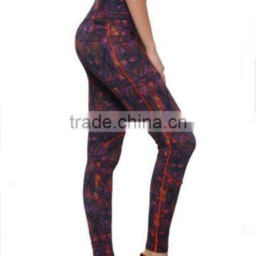 Newest Women Style Sublimation Print Tight Sport Wholesale Custom Yoga Pants