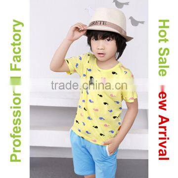 2016 new design neck and neck children's clothes for summer