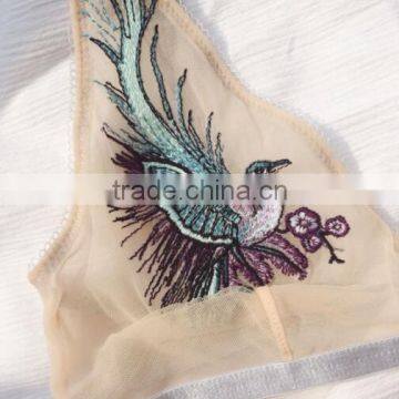 Runwaylover 5367 Hot Sale Ladies Embroider Sexy Blue Bra photo-3