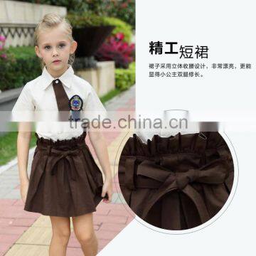 Juqian 2016 Quality School Uniform Factory Hot Sale Primary Kids Girls School Uniform Dress photo-5