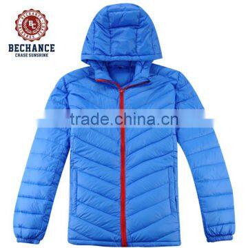 Product Feature Windproof Product Style Light Down Jacket Plus Size Contrast Red Zipper Men Duck Down Jackets for Winters