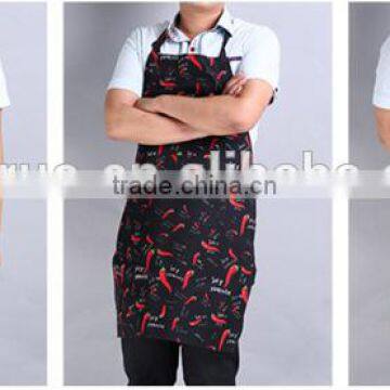 Man Cotton Canvas Black Color OEM Kitchen Bib Apron photo-6