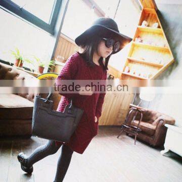 High Quality New Model Children Custom Clothing Girl' Dress With Pocktet photo-2