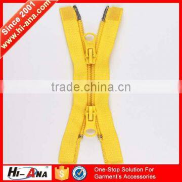 hi-ana zipper1 SEDEX Factory various sizes double-sided zipper for jackets