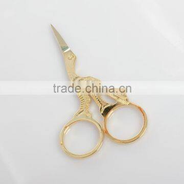 Mini Golden Crane Shape Stainless Steel Tailor Sewing Embroidery Scissorss photo-2