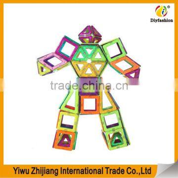 Hot Selling Intellectual Develepment Plastic Magnetic Building Blocks For Children