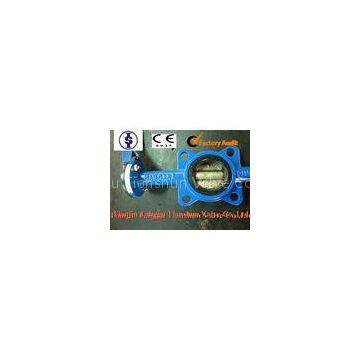 ANSI Actuated Cast Iron Butterfly Valve with PTFE , Nylon , Lubricated Bronze Bushing