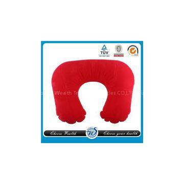 O-shape Pvc Flocking Inflatable Pillow