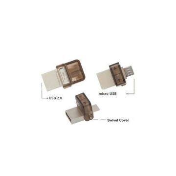 OTG USB Flash Drives for Smartphone, Customized Shape/Logo/Packing, High Speed, 128MB to 128GB