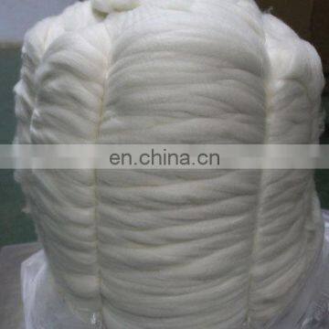 China combed Cashmere Tops Roving White16.0-18.0Micron 44mm