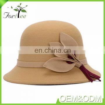 Best Selling New Fashion Ladies Popular Vintage Winter Party Flower Hats Fascinators Felt Womens Hats photo-3