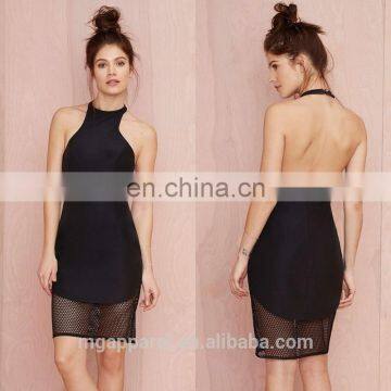 2015 latest fashion dress design cutaway dress for woman