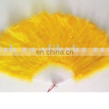 Party carnival yellow feather fan (promotion gift) MW-0087