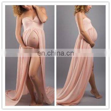 Sexy Chiffon See-through Maternity Dress of One Size Fits Most(YF060301)