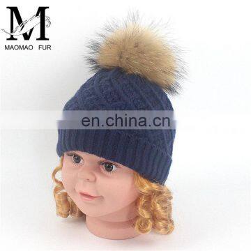 High Quality Pom Pom Cheap Custom Winter Hat Funny Baby Crochet Beanie