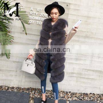 Top Grade Hot Sale Supplier Winter Vest Real Fox Fur Gilet Luxury Fancy Vest for Women photo-6