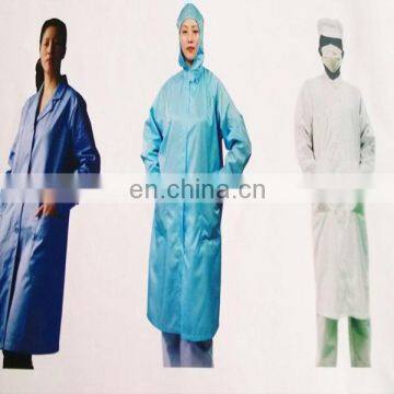 120gsm strip polyester Antistatic cleanroom smocks