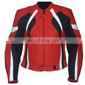 leather motor bike jacket