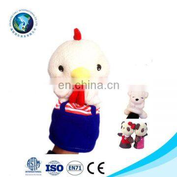 OEM Customized Animal Chicken Plush Puppet Hot Sale Kids Early Learning Story Toys