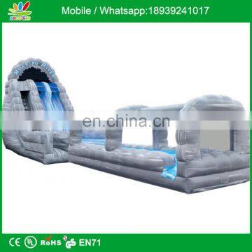 Inflatable 22ft Roaring River 2 Lane Run N Slide Rock Arches Combo