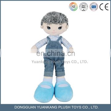 Wholesales stuffed plush human rag doll toys